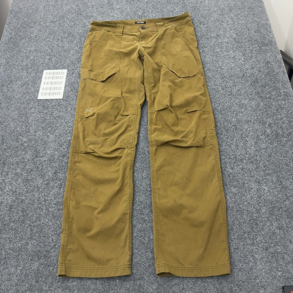 Arcteryx Pants Mens 34 Brown Cotton Nylon Canvas Cargo Gorpcore Outdoor Utility